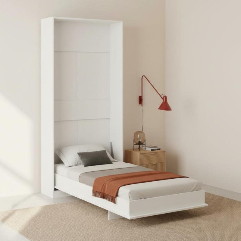 Letto a scomparsa verticale bianco Kristoff 90x200cm