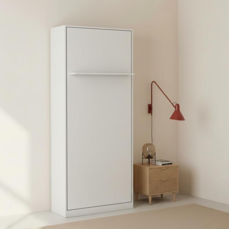 Letto a scomparsa verticale bianco Kristoff 90x200cm