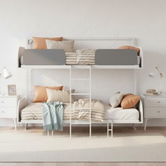 Litera abatible blanco Iduna 90x200/90x200cm