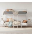 Litera abatible blanco Iduna 90x200/90x200cm