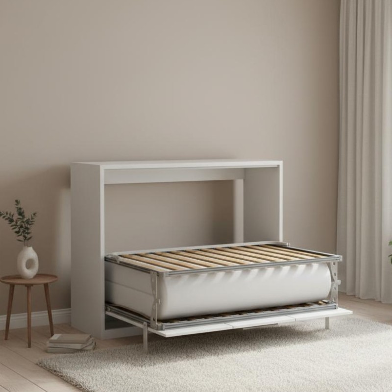 Lit pliant blanc Hans 150x200cm