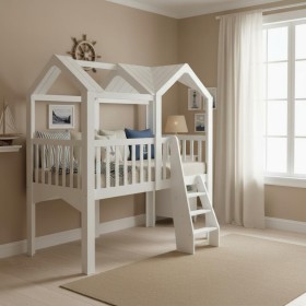 Hochbett weiß Gru 223,8x209,4x110,3cm