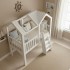 Cama alta branca Gru 223,8x209,4x110,3cm