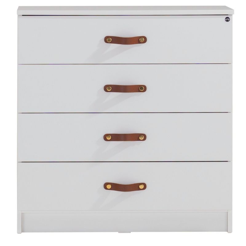 Cómoda 4 cajones blanco Luca 85x87x45cm