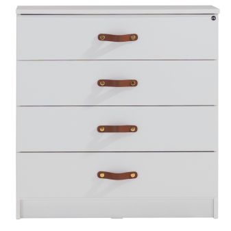 Cômoda 4 gavetas branco Luca 85x87x45cm