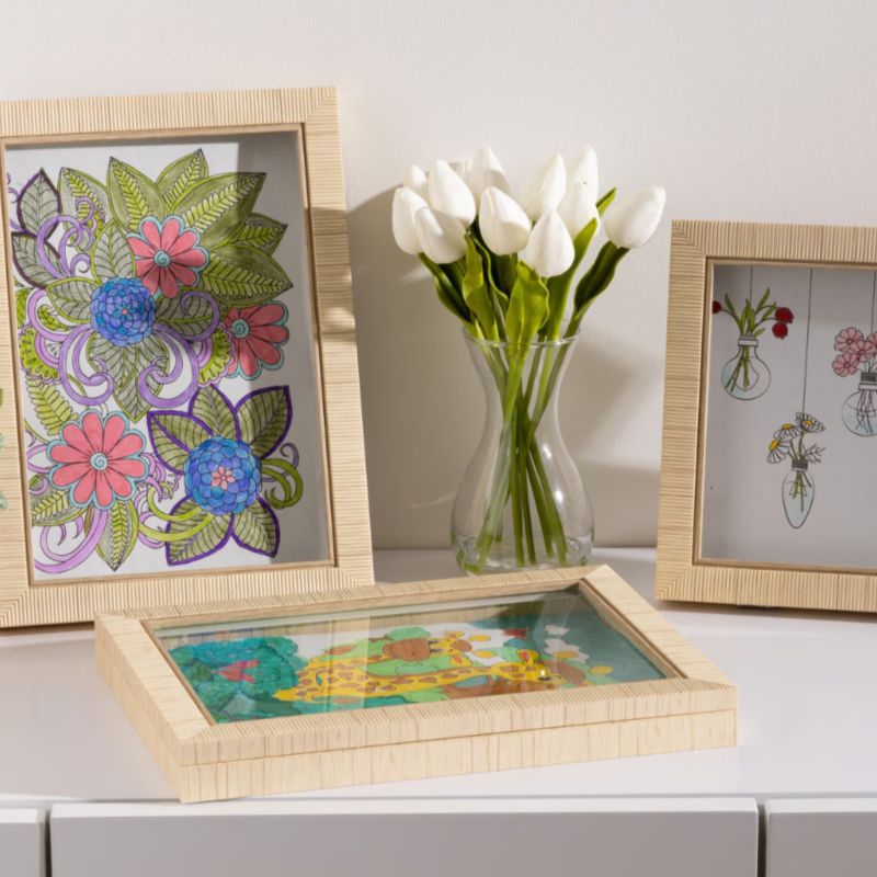 Marco para dibujos marrón Terk 33.1x24.2x3.6cm