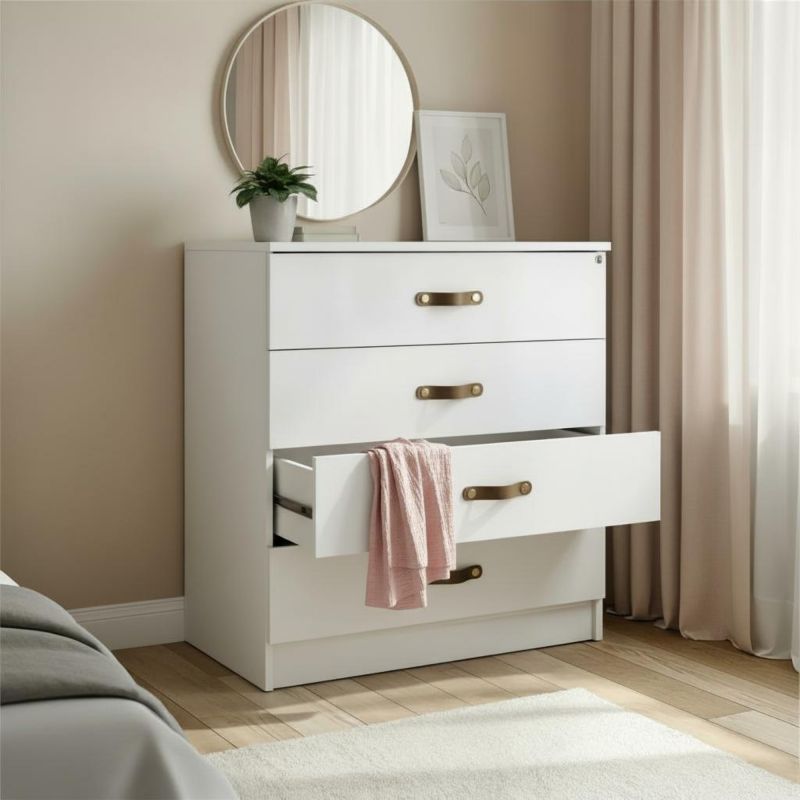 Cómoda 4 cajones blanco Luca 85x87x45cm