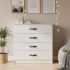 Cómoda 4 cajones blanco Luca 85x87x45cm