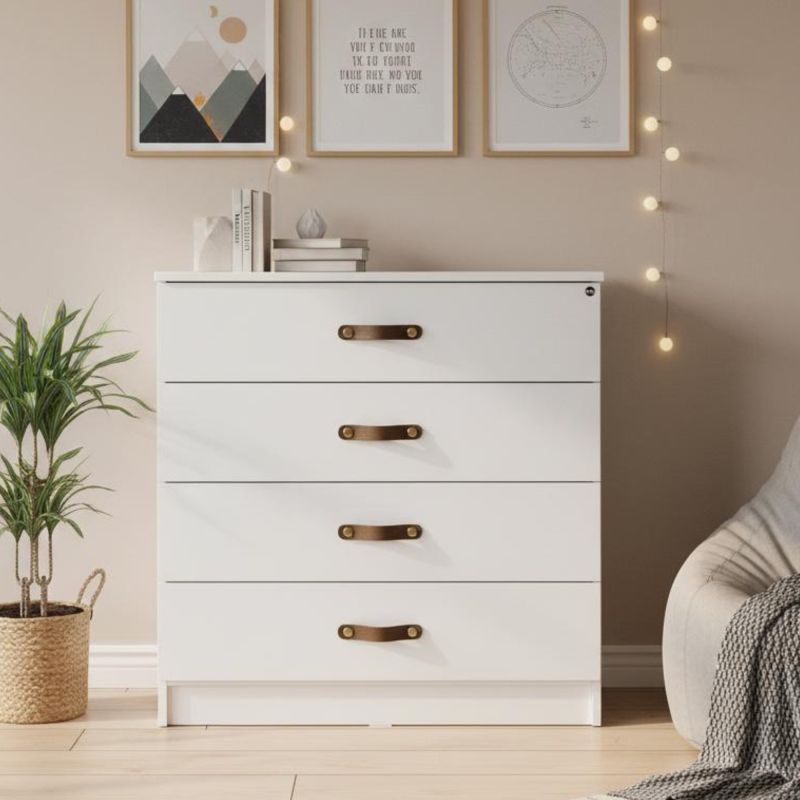 Cómoda 4 cajones blanco Luca 85x87x45cm