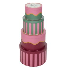 Box Pack mit 4 rosa Anya 15x25x25cm