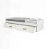 Lit gigogne + 2 tiroirs individuels blanc Elio 105x190cm