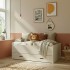 Lit compact 2 lits + 2 tiroirs individuels blanc Abu 105x200cm