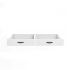 Lit compact 2 lits + 2 tiroirs individuels blanc Abu 105x200cm