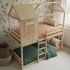 Beliche Montessori casinha divisível madeira Judy 90x190/90x190cmi 