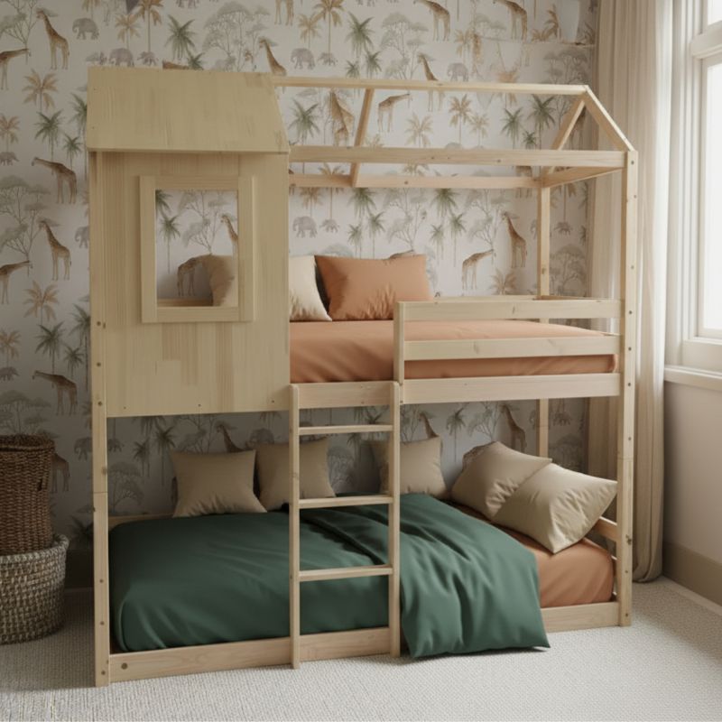 Beliche Montessori casinha divisível madeira Judy 90x190/90x190cmi 