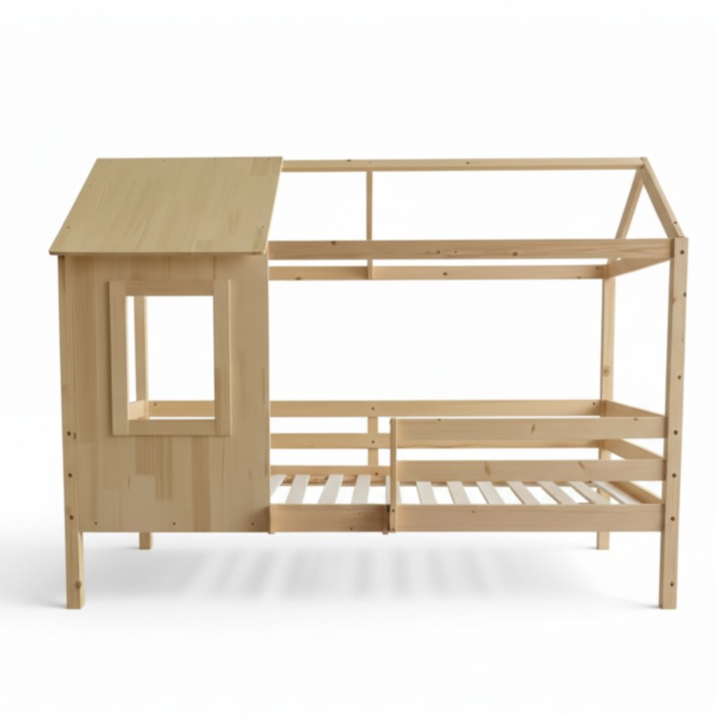 Beliche Montessori casinha divisível madeira Judy 90x190/90x190cmi