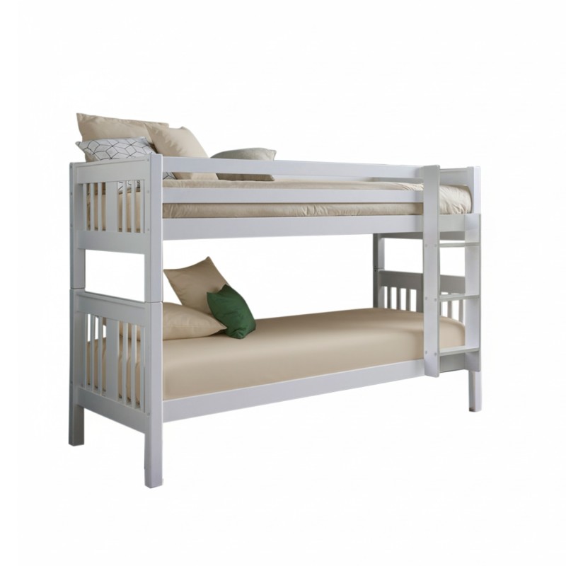 Litera infantil blanca Aventura 90x190cm