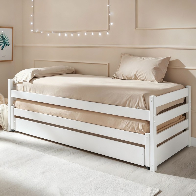 Cama nido triple madera Pepa 90x200 cm