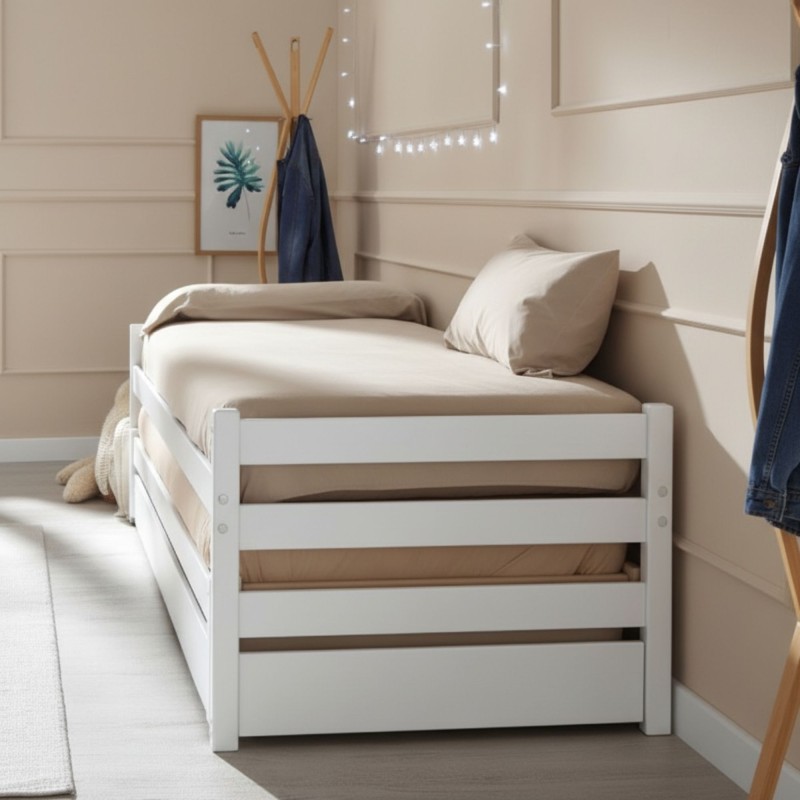 Cama nido triple madera Pepa 90x200 cm