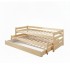 Letto triplo a nido in legno Pepa 90x200 cm