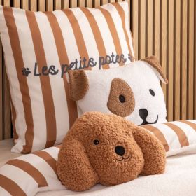 Almofada castanha Dog 8x36x24cm