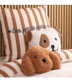 Cushion brown Dog 8x36x24cm