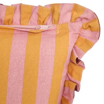 Cushion reversible cotton multicolor Stripes 10x46x46cm