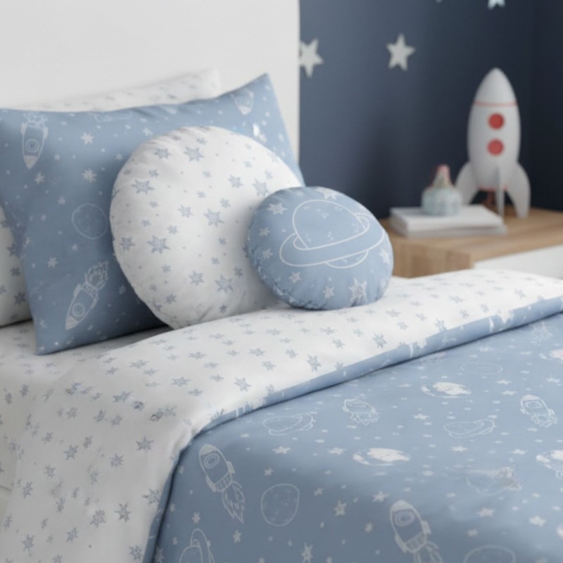 Space Set 2 coussins infantiles rondes