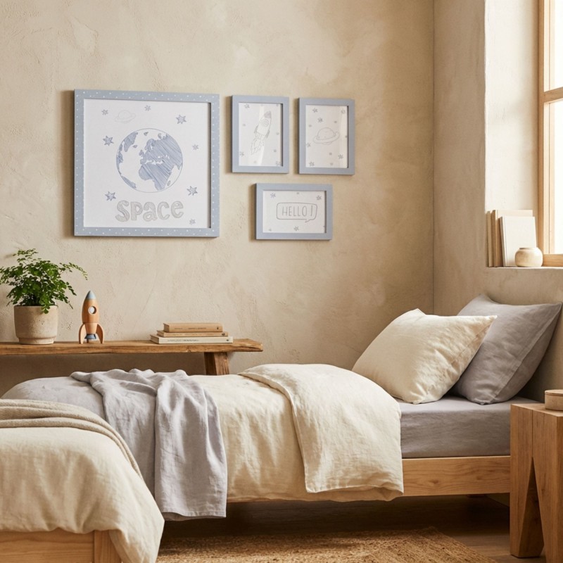 Space set 3 cadres photos S:22x16cm/L:38x40cm