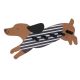 Cabide castanho Dog 6x50x20cm