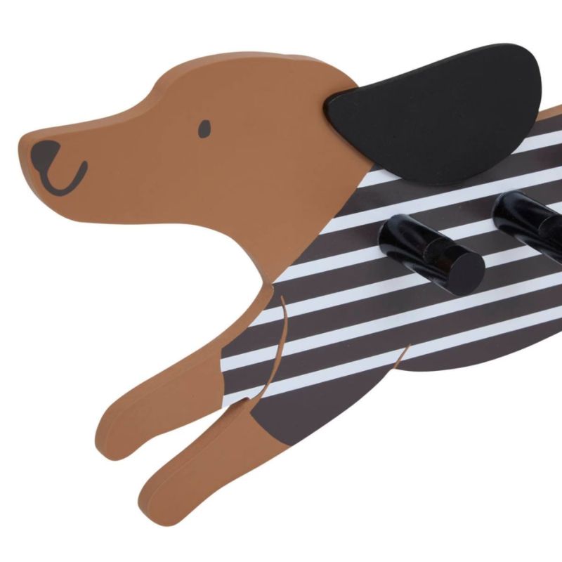 Cabide castanho Dog 6x50x20cm