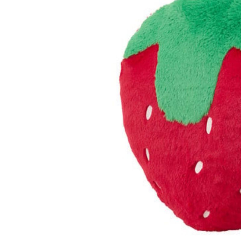 Almofada vermelha Strawberry 6x40x43cm