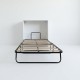 Folding bed white 106x99.2x40.2cm