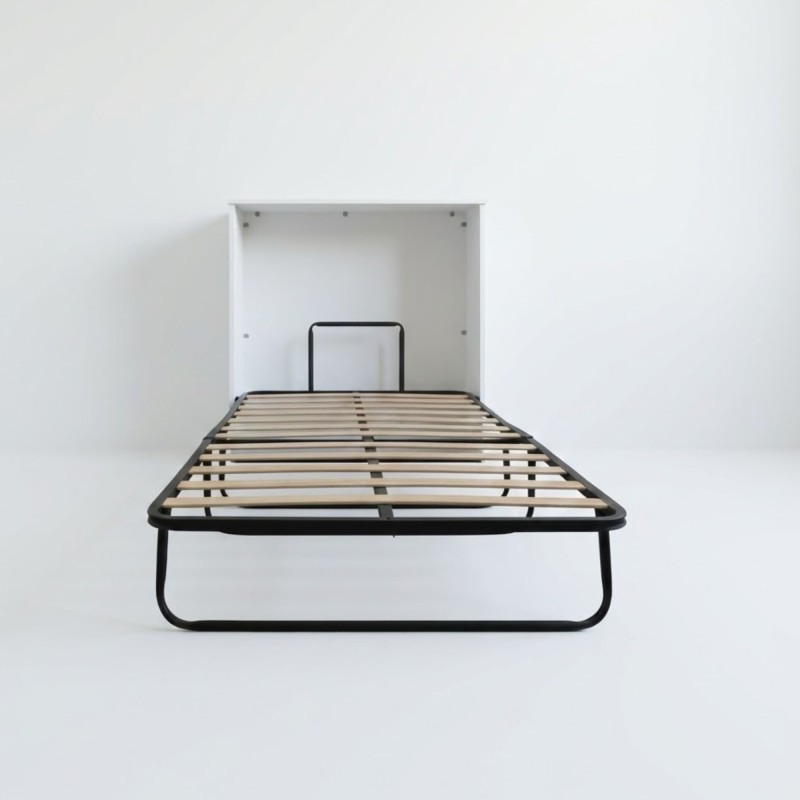 Folding bed white 106x99.2x40.2cm