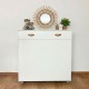 Folding bed white 106x99.2x40.2cm