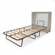 Folding bed white 106x99.2x40.2cm