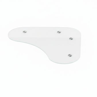 Plateau table verre blanc 0.8x120x80cm