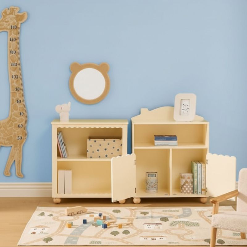 Étagère avec portes beige Susi 7.5.5x60x30cm