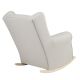 Fauteuil à bascule avec pieds bois Dolly 95x81x104cm