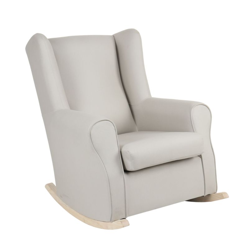Fauteuil à bascule avec pieds bois Dolly 95x81x104cm