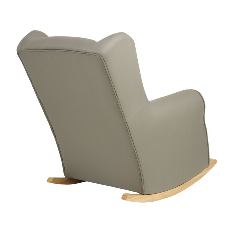 Sillón mecedora con patas madera Dolly 95x81x104cm