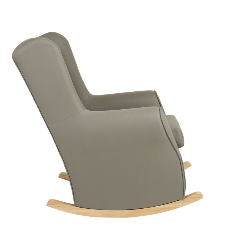 Sillón mecedora con patas madera Dolly 95x81x104cm