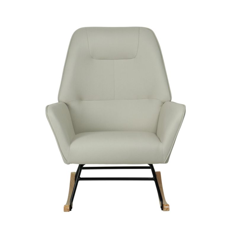 Sillón mecedora con patas madera Lotso 97x77x88cm