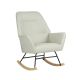 Sillón mecedora con patas madera Lotso 97x77x88cm