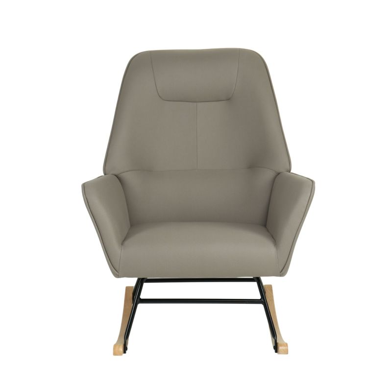 Sillón mecedora con patas madera Lotso 97x77x88cm