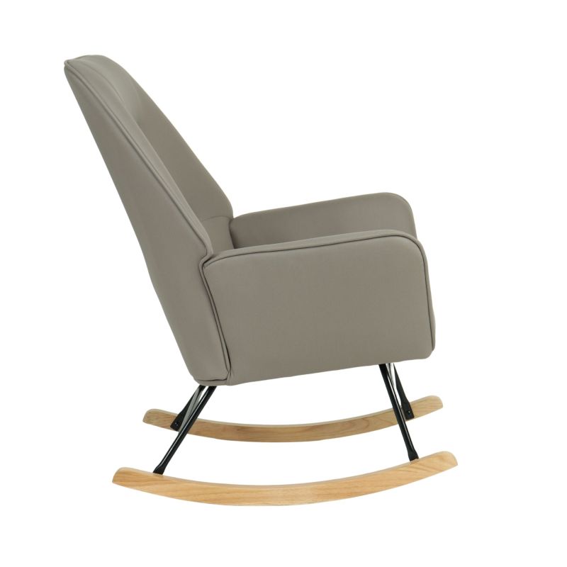 Sillón mecedora con patas madera Lotso 97x77x88cm