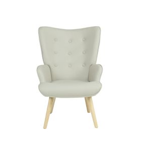 Fauteuil à bascule pieds bois Jessie 91x69x85cm