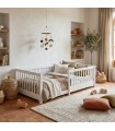 Cama Montessori evolutiva madera blanco Bella 90x190cm