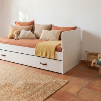 Barriera letto per testiera bianco Luca 33.8x94x2.5cm