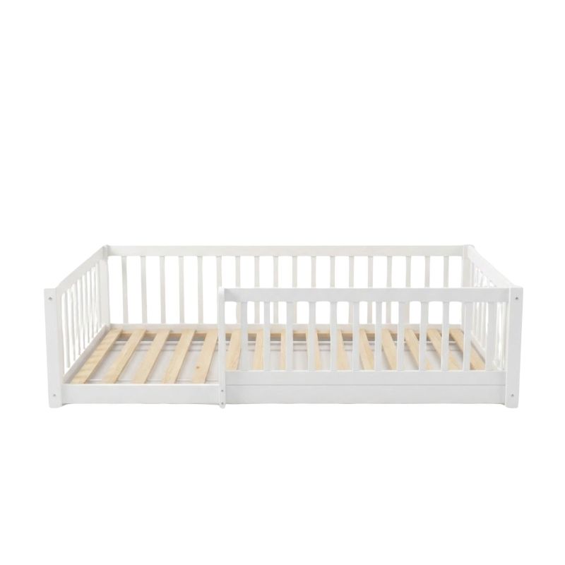 Cama Montessori evolutiva madera blanco Bella 90x190cm